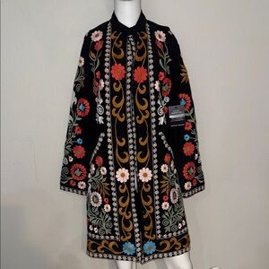 Ruby Yaya Floral Embroidered Long Sleeve M Boston Proper NWT BOHO Floral